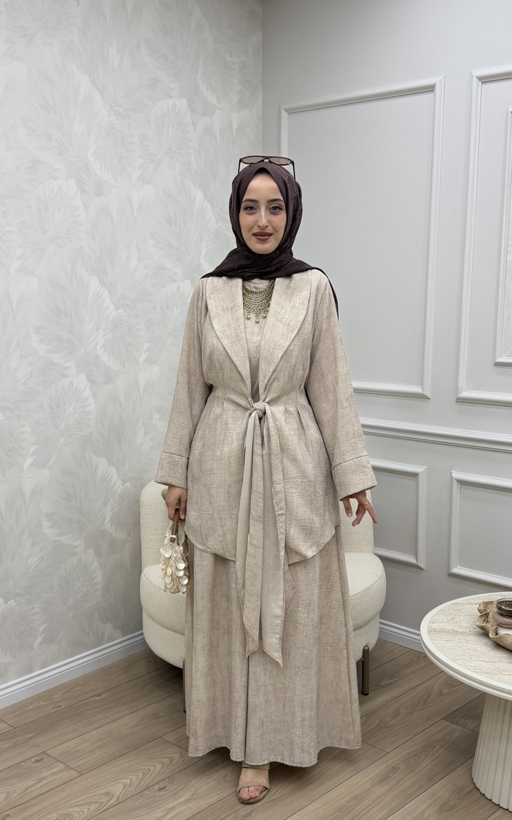 Lavia 3 Lü Takım — Krem